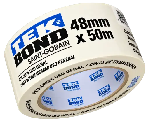 Fita Crepe Tek Bond 48mm x 50m – Uso Geral
