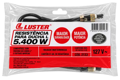 Resistência para Ducha Luster 5.400W – 127V