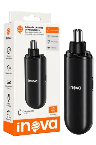 Aparador de Pelos do Nariz Elétrico Inova USB-C