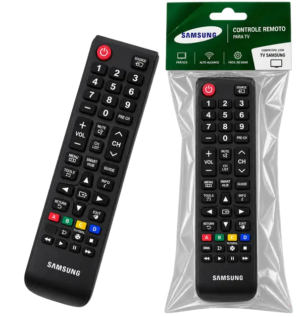 Controle Remoto Compatível com TV Samsung – Modelo Universal